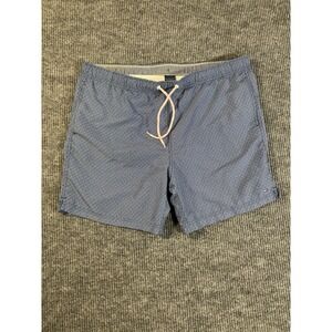 Tommy Hilfiger Men's Swim‎ Shorts Blue Geometric XL Drawstring Mesh Lined